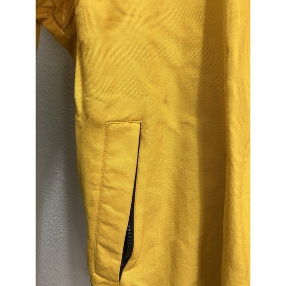 Abercrombie&Fitch Mens Yellow Fleece Lined Jacket Size Small Rare 1990s *Flaw